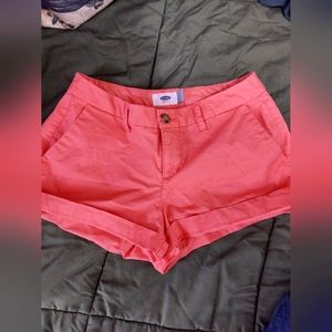 Coral Old Navy Pixie Shorts Size 0